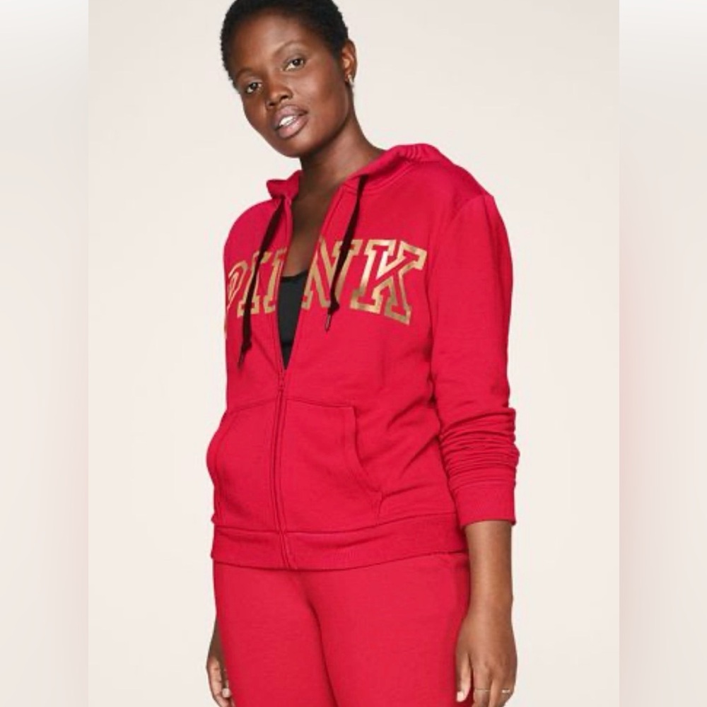 PINK Victoria's Secret Red Tracksuit